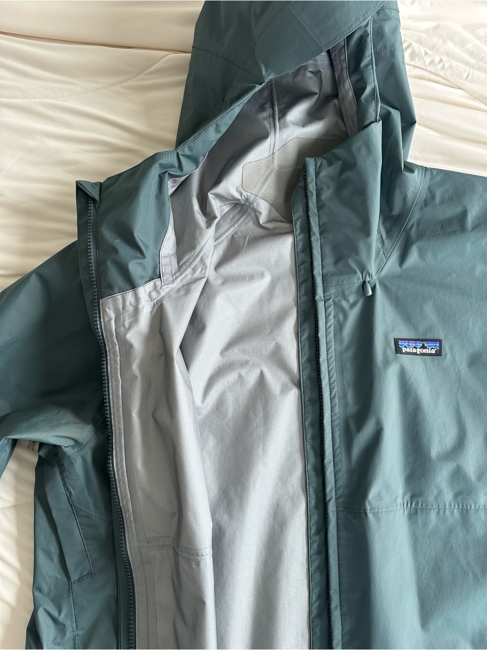 Patagonia Men's Hooded Rain Jacket - Teal Green - Picture 2 of 5